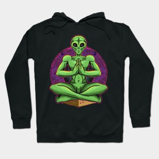 alien yoga Hoodie